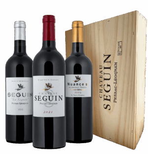 Caisse bois de 3 bouteilles 75cl - fêtes de fin d'année 2025